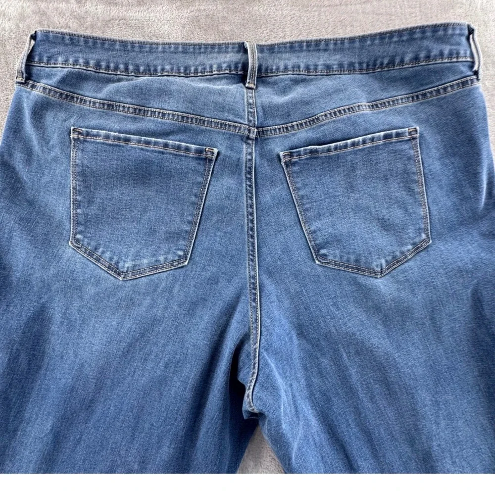 Old Navy Bootcut Jeans Womens 22 Blue High Rise Stretch Y2K‎ Denim Kicker Fit